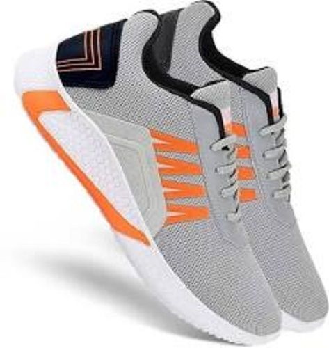 Men Breathable Durable Light Weight Trendy Sports Running Grey Shoes 