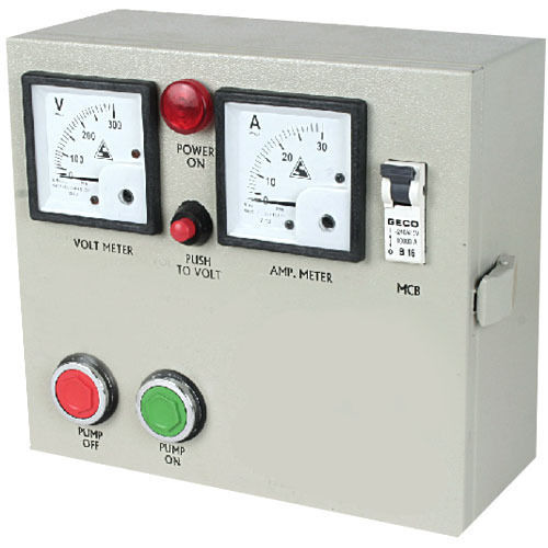 Mild Steel And Abs 220 Volt Single Phase Submersible Control Panel Base Material: Metal Base