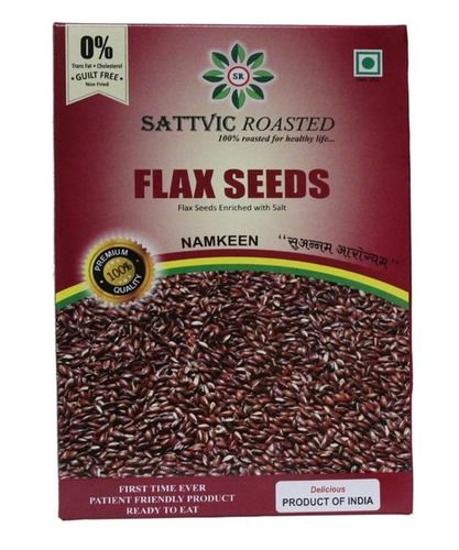 Natural Nutty Flavor Fresh Delicious Crunchy Sattvic Roasted Flax Seeds 