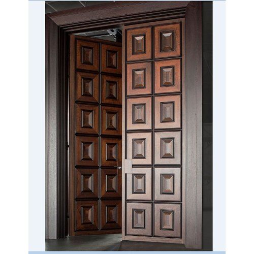 Polished And Elegant Durable Termite Resistant Brown Fancy Front Wooden Door  Application: Exterior