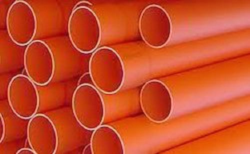 Durable Strong And Recyclable Leak Proof And Easy To Use Round Orange Pvc Pipe For Industrial Purpose