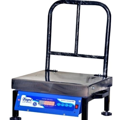 Black Sturdy Construction And Low Maintenance Iron Electric Platform Weighing Scale, Capacity: 100 Kg