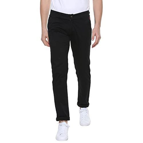 Grey Stylish And Comfortable All Day Mens Formal Chino Black Trousers