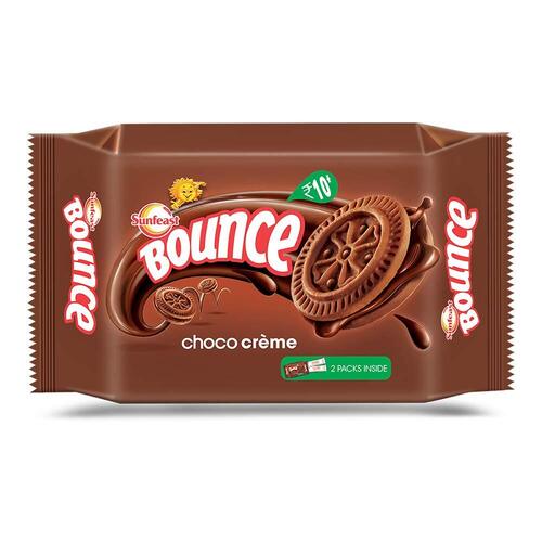 Tasty Delicious And Mouthwatering Sunfeast Bounce Choco Creme Twist Biscuit Fat Content (%): 15 Percentage ( % )