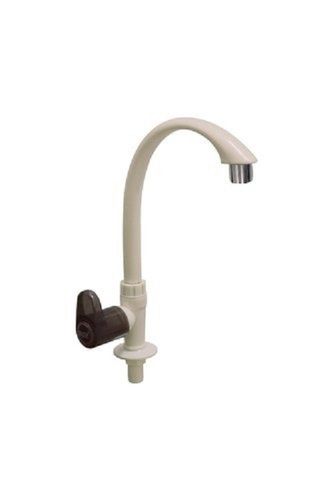 Pvc Black White Plastic Wall Mounted Swan Neck Water Taps Size 14 X 9.4 X 5.1 Cm