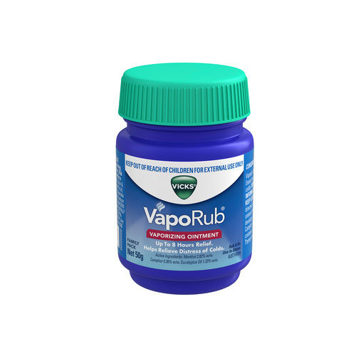 Relieves Cold And Cough Clears Blocked Nose Vicks Vaporub 50g