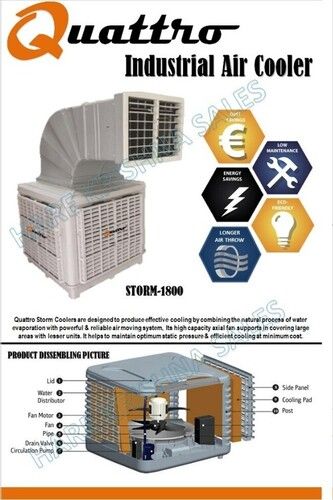 Three Phase Single Speed Big Duct Cooler With Dust Filter