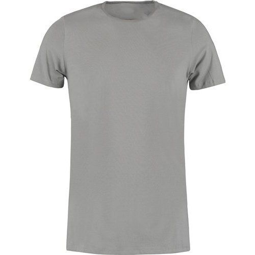 Skin Friendly Plain Half Sleeve Casual Wear Round Neck Grey Cotton T-Shirts For Men Gender: Male