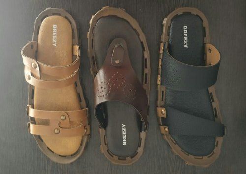 Men Long Durable Comfortable And Breathable Light Weight Leather Flat Sandal