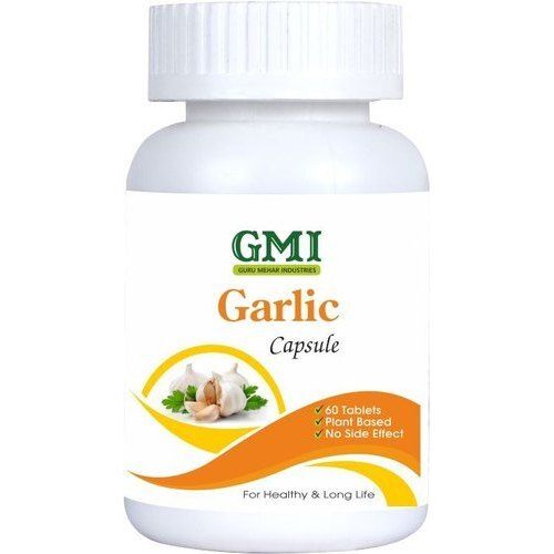 Natural Help High Blood Pressure B Vitamin Garlic Capsule Bottle