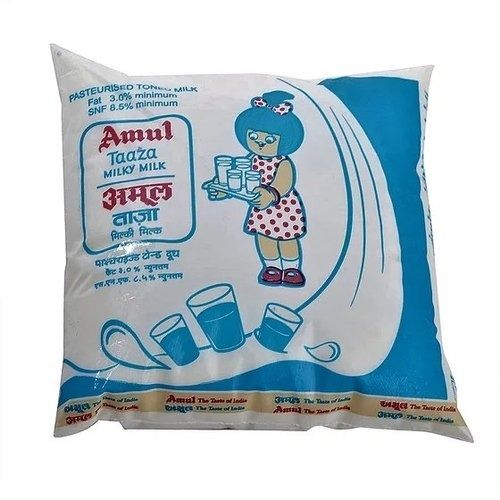 Pack Of 500 Ml Fresh And Pure Amul Taaza Skimmed Refreshing Toned Milk