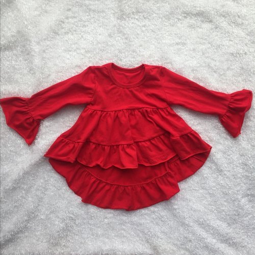 Fancy Dark Red Pure Cotton Formal Wear Ladies Tops - Elegant Plain Design, Trendy Fit, Machine-Washable, Wrinkle-Free Fabric