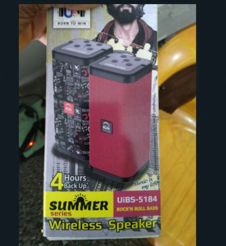 Strong Red Colour Wireless Speakers Battery Backup 2 Days With 3d Sound