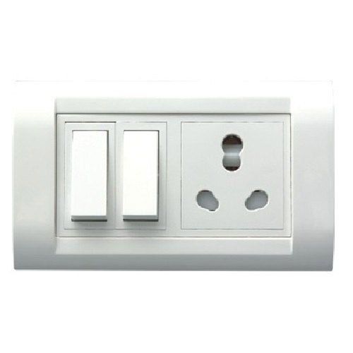 Unbreakable White Poly Carbonate Material Amron Modular 10a Switch Box