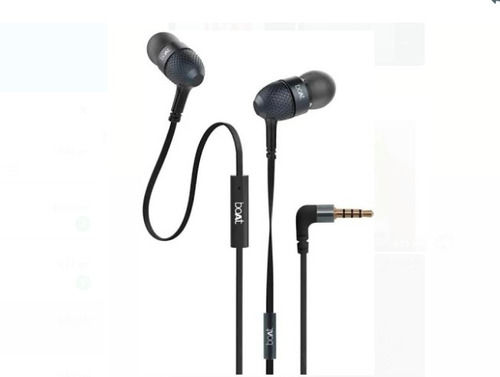 Black Boat Earphone With Length 1.2 Meter For Suitable With All Type Mobile Body Material: Rubber