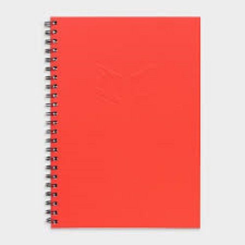 Bright Page Extra Smooth Hard Cover Ruled White Pages Orange A4 Size Notebook