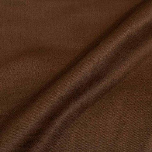 Plain Comfortable Perfect Elegant Skin Friendly Wrinkle Free Dark Brown Cotton Fabric Material