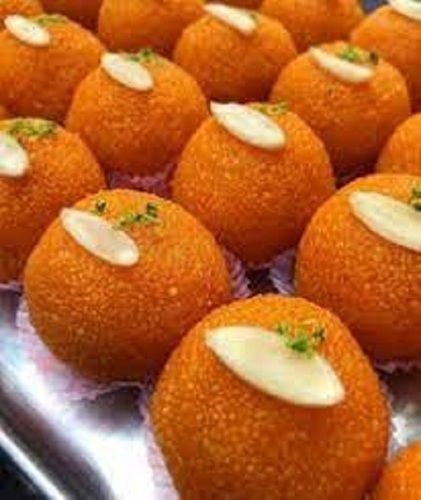 Delicious Sweet Taste Pure And Fresh Boondi Laddu For Festival, 1 Kg Box Pack Fat: 3 Percentage ( % )