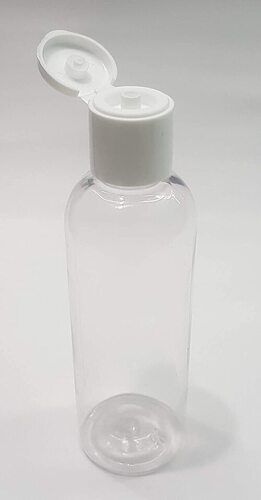 Leak Proof And Unbreakable Narrow Flip Top Transparent Plastic Bottle, 100ml