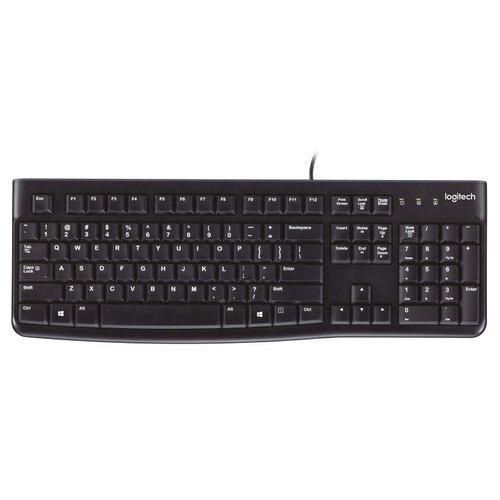 Logitech K120 Plug And Play Black Color USB Wired Keyboard with Smooth Functioning