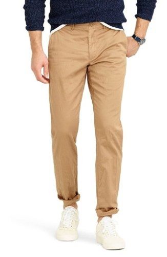 Brown Stylish Designer And Comfortable Slim Fit Men Crafted Chino Cotton  Trousers at Best Price in Delhi  Golu Trading Co
