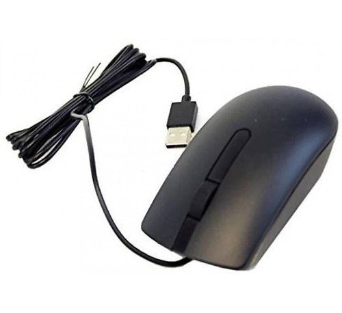 Pvc Wired Black Color Maintenance Free Optical Usb Mouse For Computers And Laptops Use