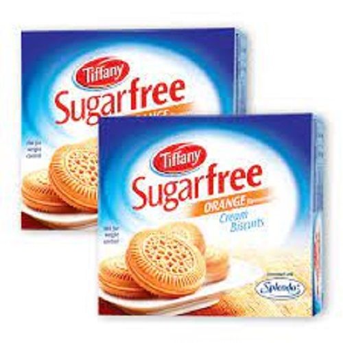 Round 162Gms Tiffany Diabetes-Friendly Sugar-Free Orange Flavored Cream Sandwich Biscuits