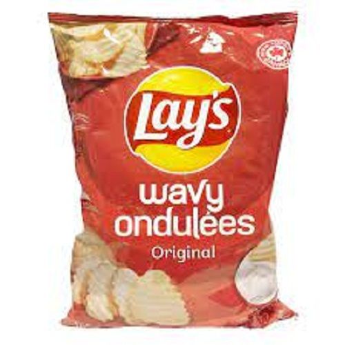 Easy To Digest Wavy Onduless Original Potato Chips With Six Months Shelf Life