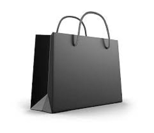 शॉपिंग के उपयोग के लिए बायोडिग्रेडेबल ग्रे कलर फ्लेक्सीलूप लॉन्ग एंड स्ट्रॉन्ग हैंडल पेपर कैरी बैग्स