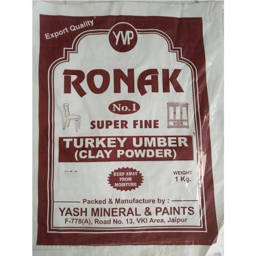 Yvp White Ronak Turkey Umber Clay Powder, Packaging Type: Packet, Packaging Size: 1Kg Dimensional Stability: Reversible