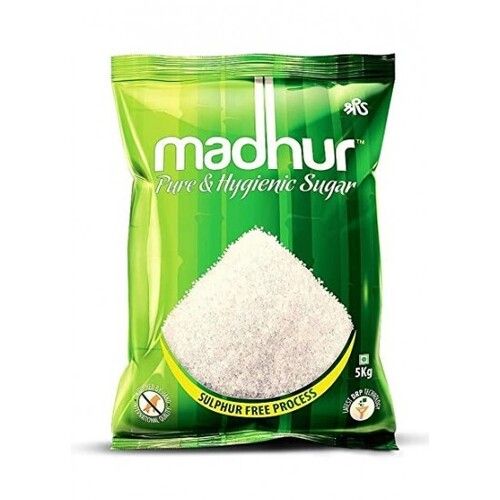 Madhur Pure And Hygienic Sugar Bag With Sulphur Free Process With 5 Kg Pack