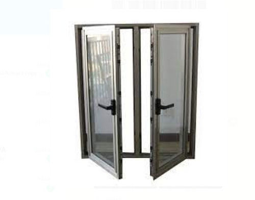 Silver Aluminium Sliding Window With Glass Thickness 4 Mm For Home And Office Use