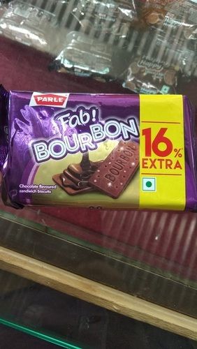 Tasty And Crunchy Parle Fab Bourbon Chocolate Biscuits With 150 Gram Packaging Size