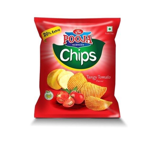 Aloo 100% Natural Taste And Crunchy Pooja Namkeen Tangy Tomato Flavour Potato Chips