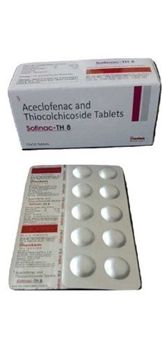 Aceclofenac Thiocolchicoside Tablets, 10x10 Tablets In A Pack