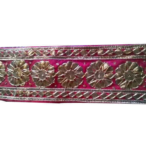 Fancy Eye-Catching Cotton Golden Gota Laces For Lehenga Decoration ...
