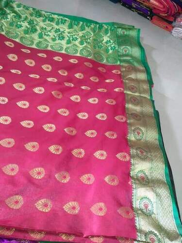 Colorful Ladies Beautiful Designer And Attractive Look Banarasi Pure Silk Saree