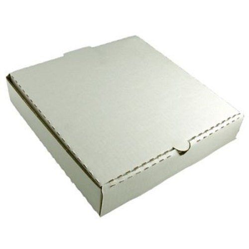 Matte Lamination Lightweight Design And Narrow Thickness Rectangular White Pizza Box