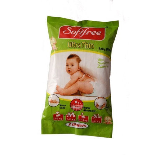 White Moisture Soak And Soft Skin Touch Ultra Thin Baby Diaper