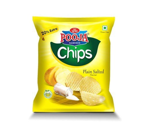 Natural Healthy Crispy Tasty And Crunchy Plain Salted Baked Potato Chips