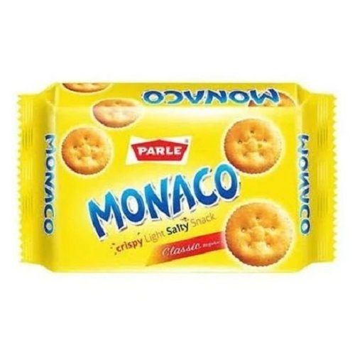 Cookie Round Shape Crunchy And Crispy Parle Monaco Salted Biscuit With 80 Gram Pack