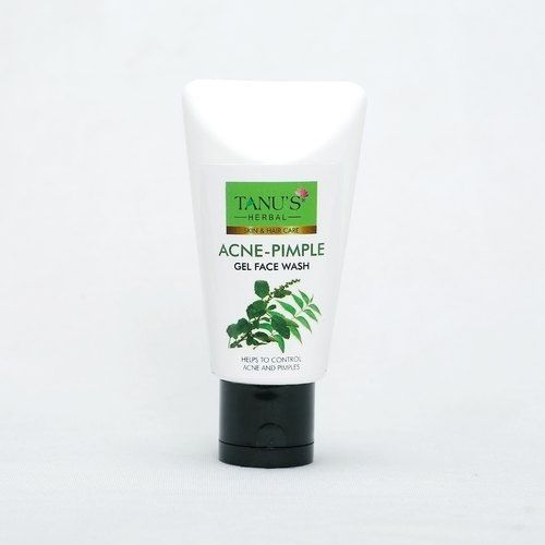 Skin Whitening Feeling Fresh And Clean Herbal Acne Pimple Gel Face Wash