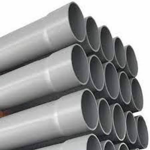 Leack Proof Solid Strong Long Lasting Grey Color Pvc Plastic Pipe For Home/Office Length: 3Mtr & 6Mtr  Meter (M)