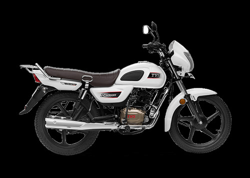 Commuter Bike White Color Four Stroke Attractive Design Tvs Radeon 