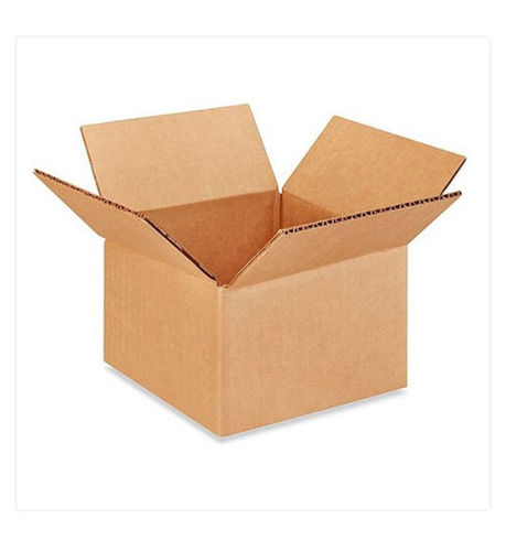 Brown  Plain Square Corrugated Boxes Capacity 50 Kg For Packaging