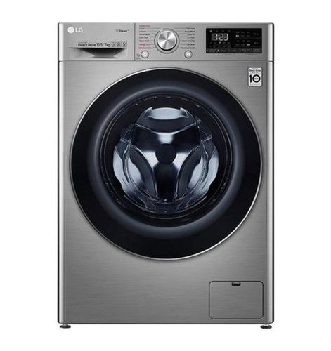 10.5 Kg Silver Vcm Lg Fhd1057sws Fully Automatic Front Load Washing Machine