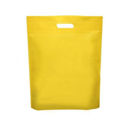 Biodegradable And Recyclable Eco Friendly Yellow Bags For Shopping Handle Material: Non Woven Fabric