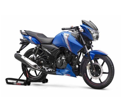 Abs Plastic Four Stroke 177.4 Cc Blue Color Tvs Apache Rtr 180 Motorcycle With Excellent Mileage