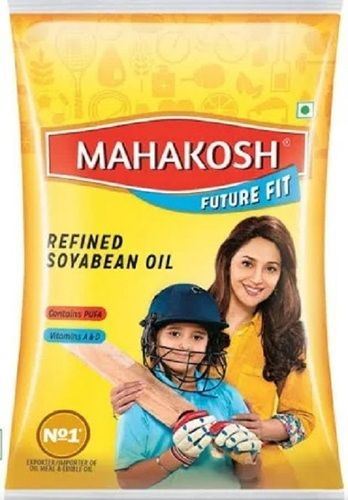 Common Low Cholesterol Mahakosh Soyabean Refined Oil For Cooking With 1 Liter