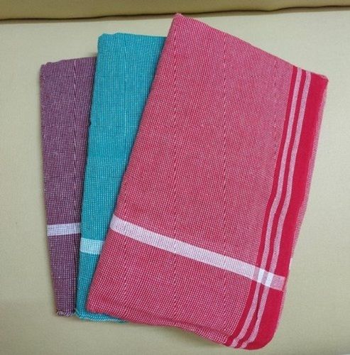 Printed Multi Colour Luxurious And Long Life Handloom Cotton Towels For Personal Usage